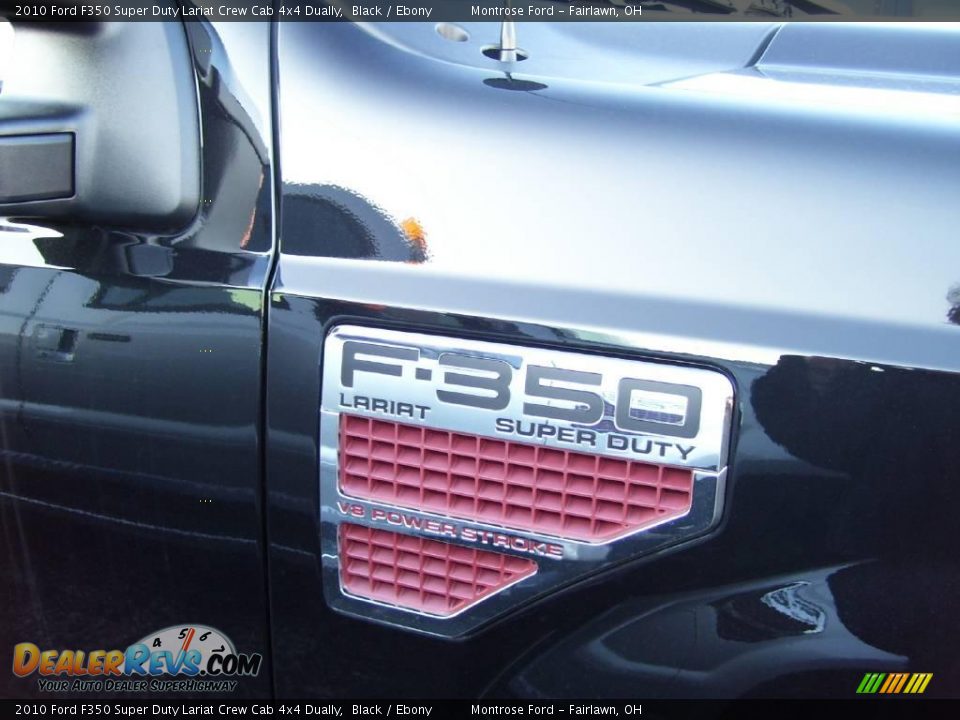 2010 Ford F350 Super Duty Lariat Crew Cab 4x4 Dually Black / Ebony Photo #5
