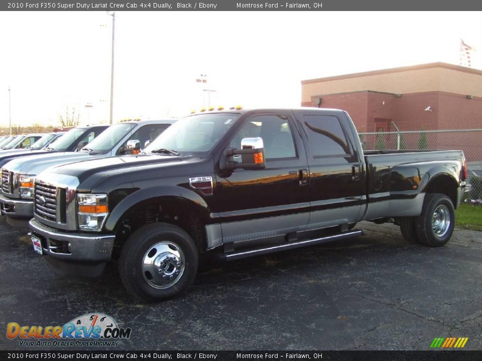 2010 Ford F350 Super Duty Lariat Crew Cab 4x4 Dually Black / Ebony Photo #6