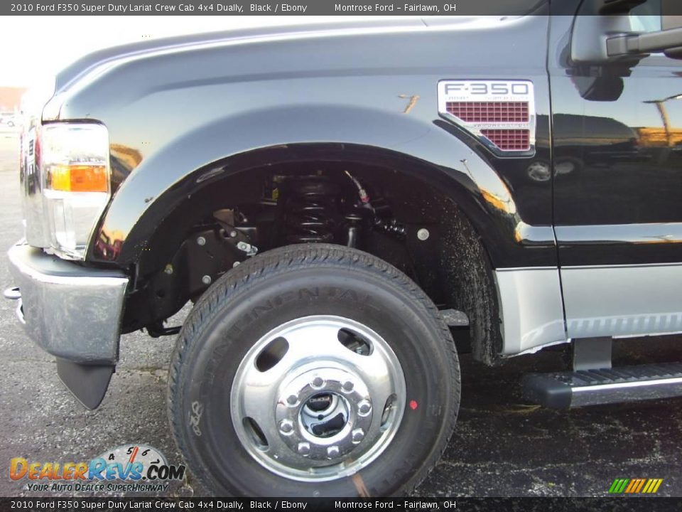 2010 Ford F350 Super Duty Lariat Crew Cab 4x4 Dually Black / Ebony Photo #7