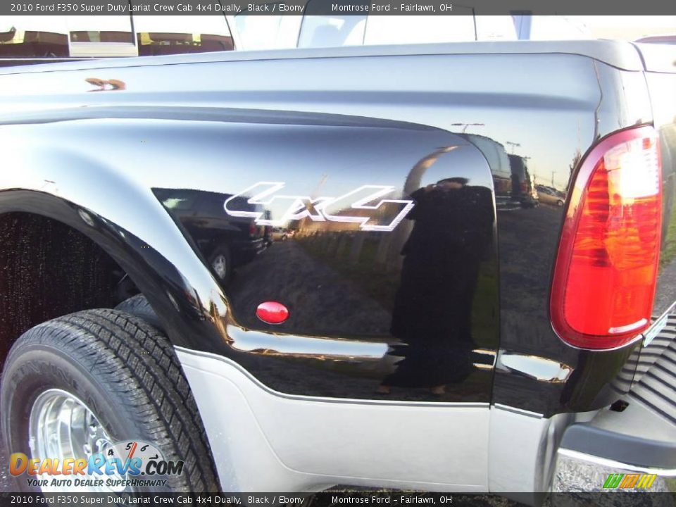 2010 Ford F350 Super Duty Lariat Crew Cab 4x4 Dually Black / Ebony Photo #10