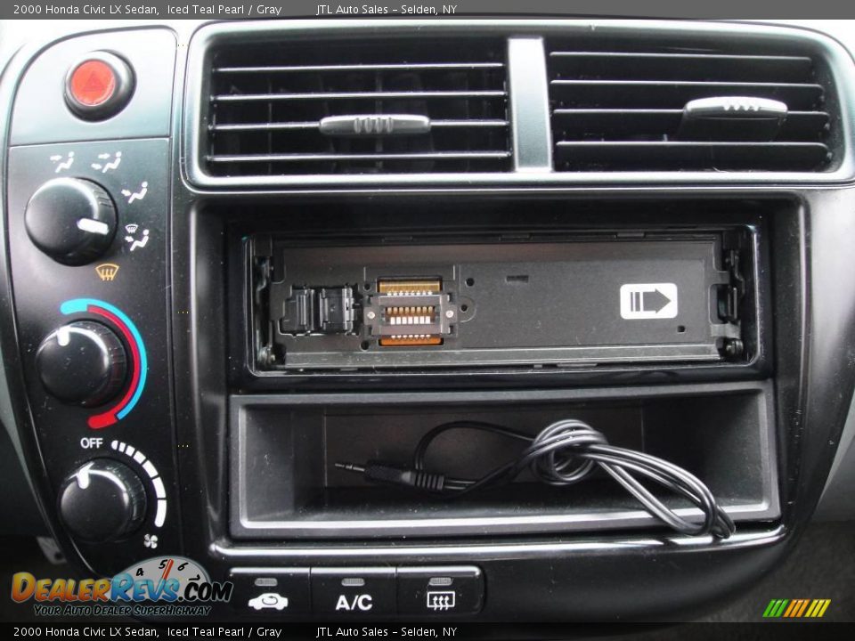 2000 Honda Civic LX Sedan Iced Teal Pearl / Gray Photo #15