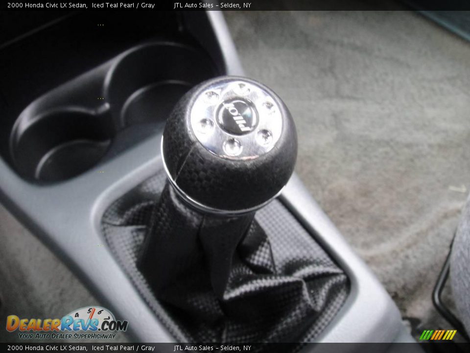 2000 Honda Civic LX Sedan Iced Teal Pearl / Gray Photo #16
