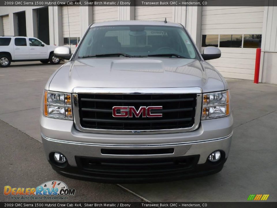 2009 GMC Sierra 1500 Hybrid Crew Cab 4x4 Silver Birch Metallic / Ebony Photo #2