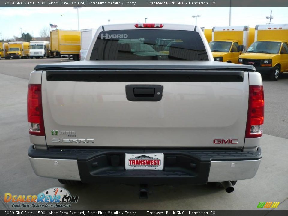 2009 GMC Sierra 1500 Hybrid Crew Cab 4x4 Silver Birch Metallic / Ebony Photo #5
