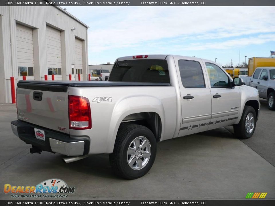 2009 GMC Sierra 1500 Hybrid Crew Cab 4x4 Silver Birch Metallic / Ebony Photo #6
