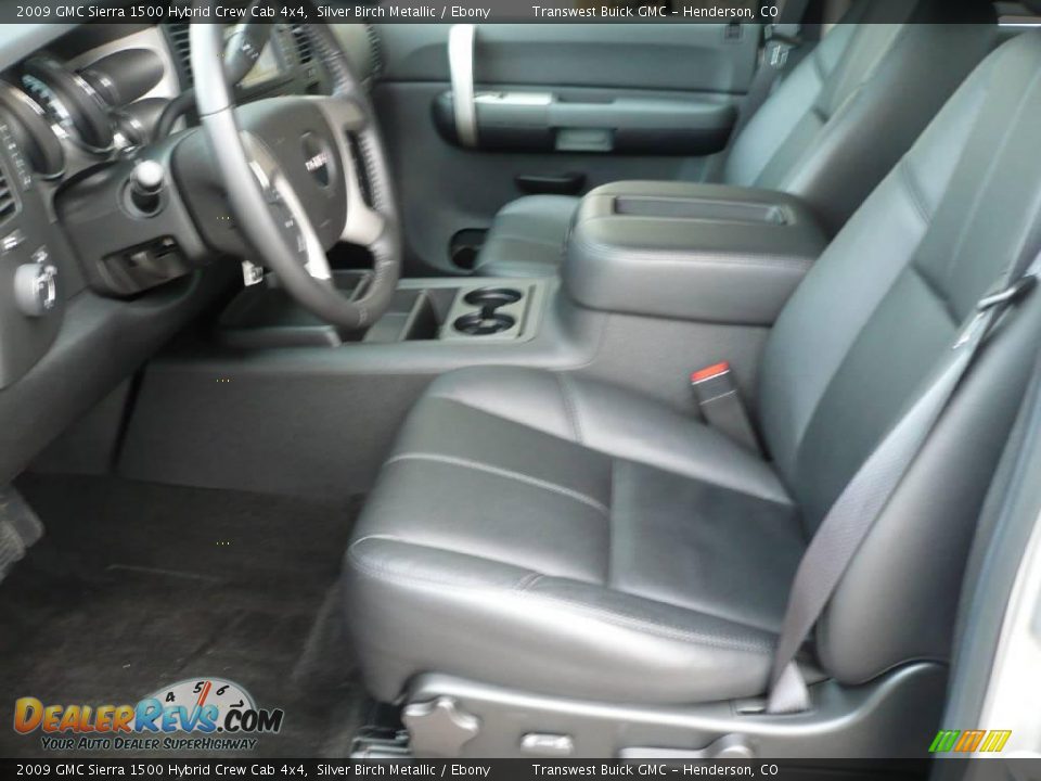 2009 GMC Sierra 1500 Hybrid Crew Cab 4x4 Silver Birch Metallic / Ebony Photo #9
