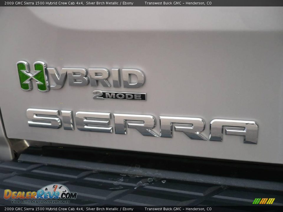 2009 GMC Sierra 1500 Hybrid Crew Cab 4x4 Silver Birch Metallic / Ebony Photo #12