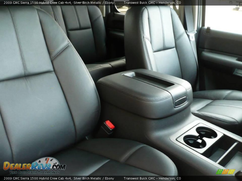 2009 GMC Sierra 1500 Hybrid Crew Cab 4x4 Silver Birch Metallic / Ebony Photo #15