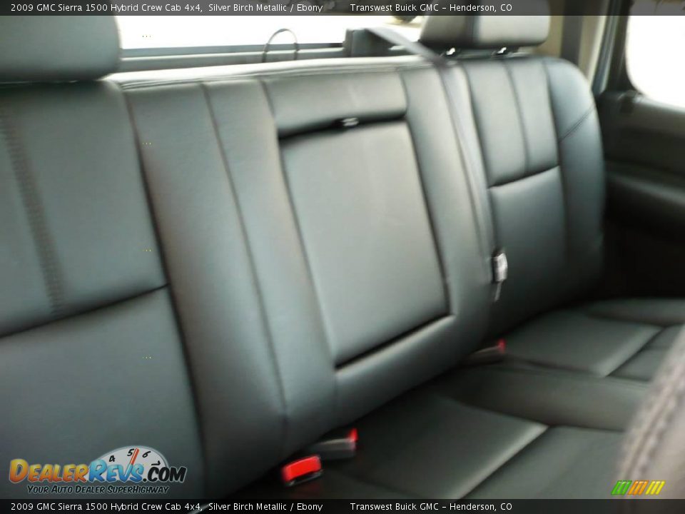 2009 GMC Sierra 1500 Hybrid Crew Cab 4x4 Silver Birch Metallic / Ebony Photo #16