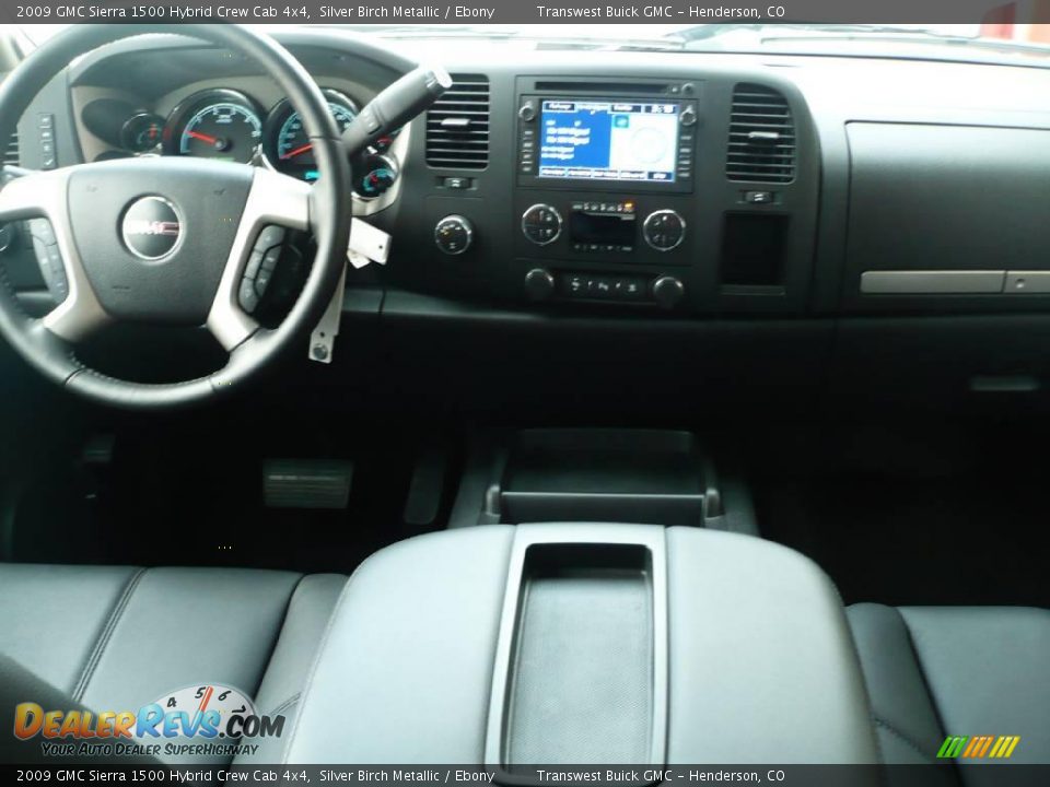 2009 GMC Sierra 1500 Hybrid Crew Cab 4x4 Silver Birch Metallic / Ebony Photo #17