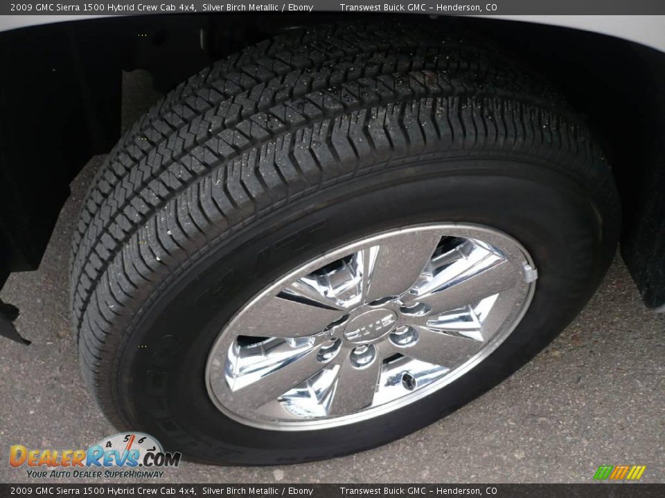 2009 GMC Sierra 1500 Hybrid Crew Cab 4x4 Silver Birch Metallic / Ebony Photo #22
