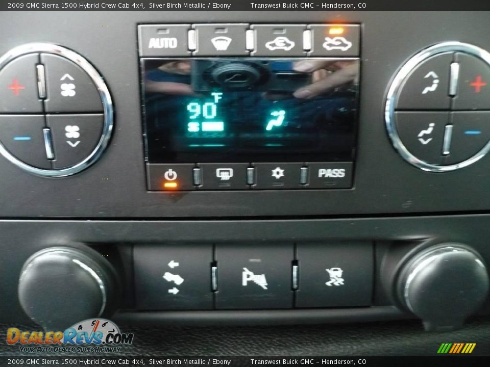 2009 GMC Sierra 1500 Hybrid Crew Cab 4x4 Silver Birch Metallic / Ebony Photo #30