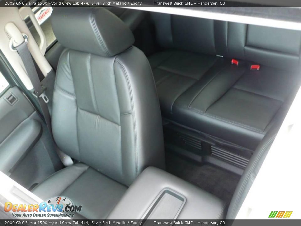 2009 GMC Sierra 1500 Hybrid Crew Cab 4x4 Silver Birch Metallic / Ebony Photo #33