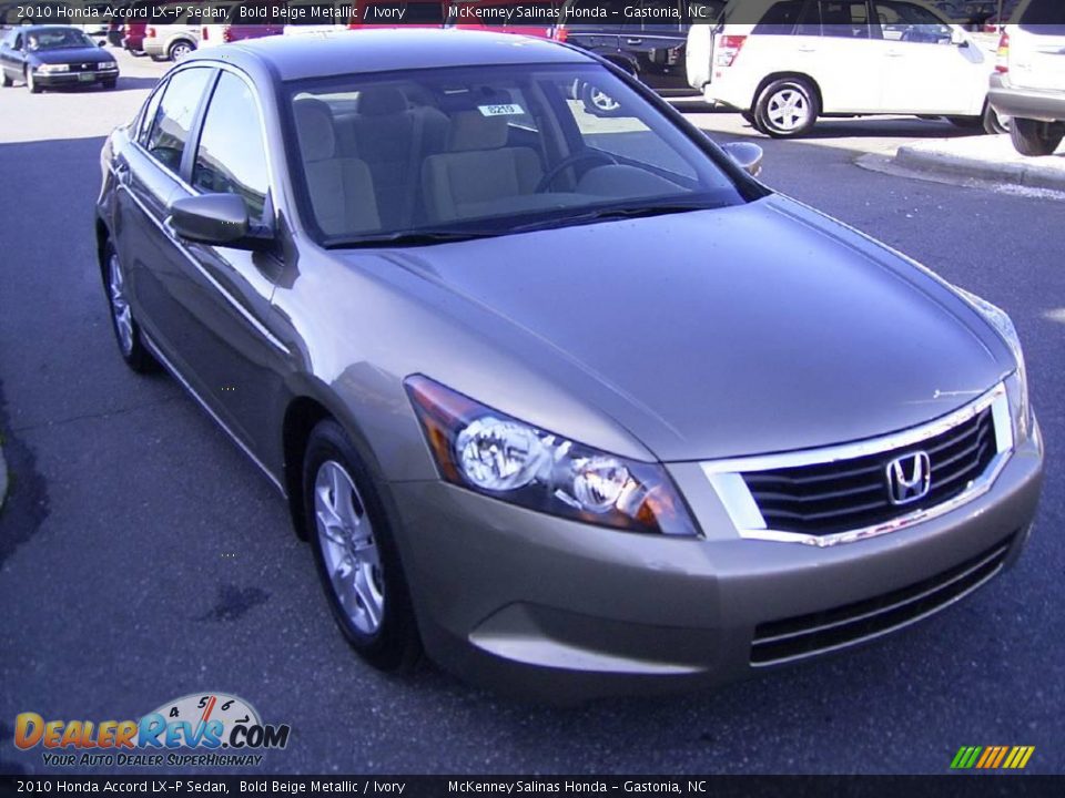 2010 Honda Accord LX-P Sedan Bold Beige Metallic / Ivory Photo #5