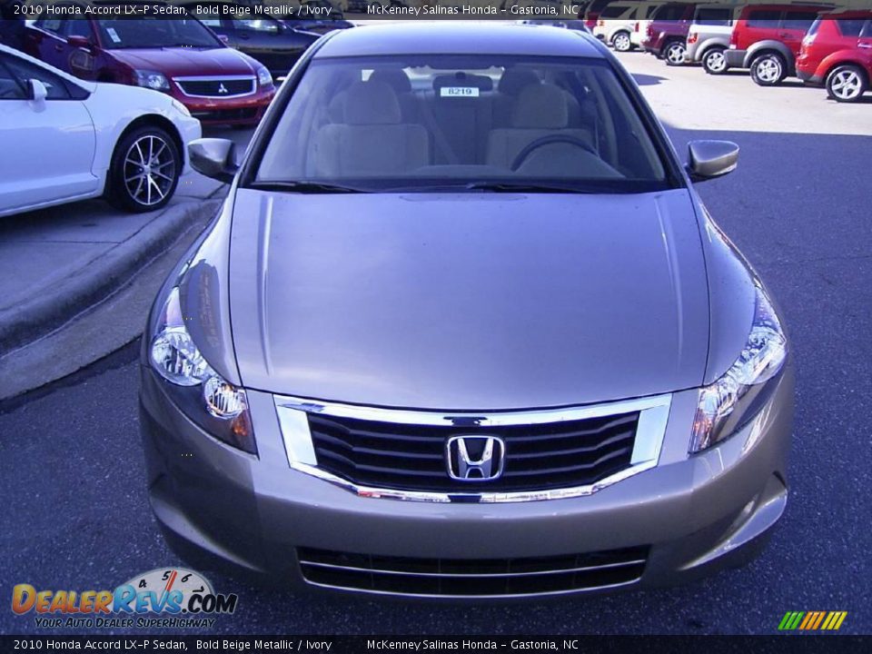 2010 Honda Accord LX-P Sedan Bold Beige Metallic / Ivory Photo #6