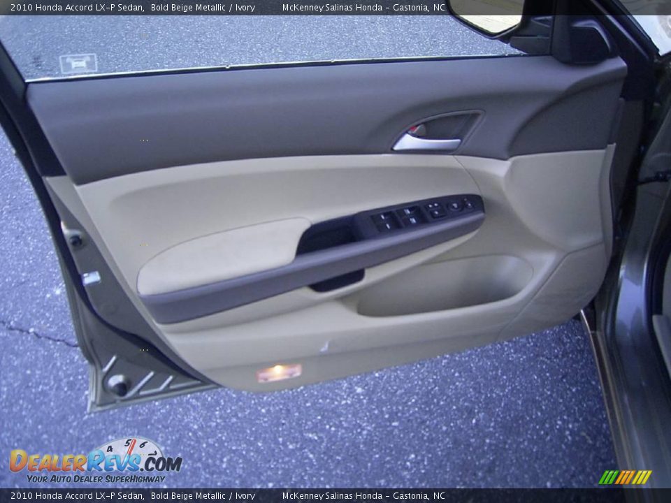 2010 Honda Accord LX-P Sedan Bold Beige Metallic / Ivory Photo #7
