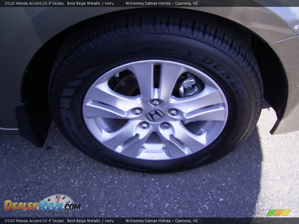 2010 Honda Accord LX-P Sedan Bold Beige Metallic / Ivory Photo #17