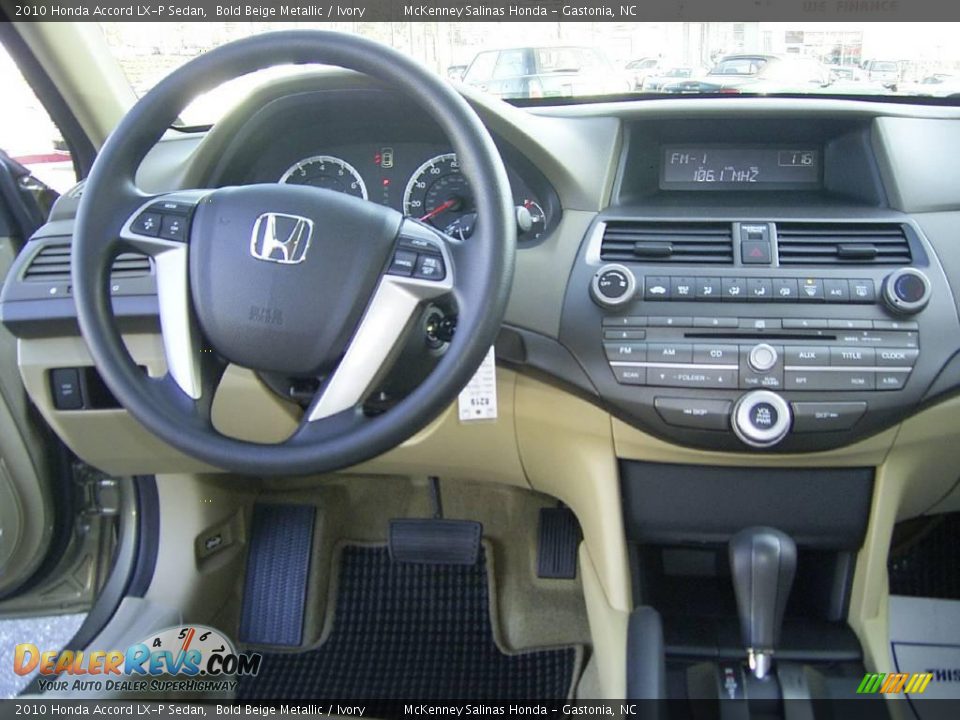 2010 Honda Accord LX-P Sedan Bold Beige Metallic / Ivory Photo #21