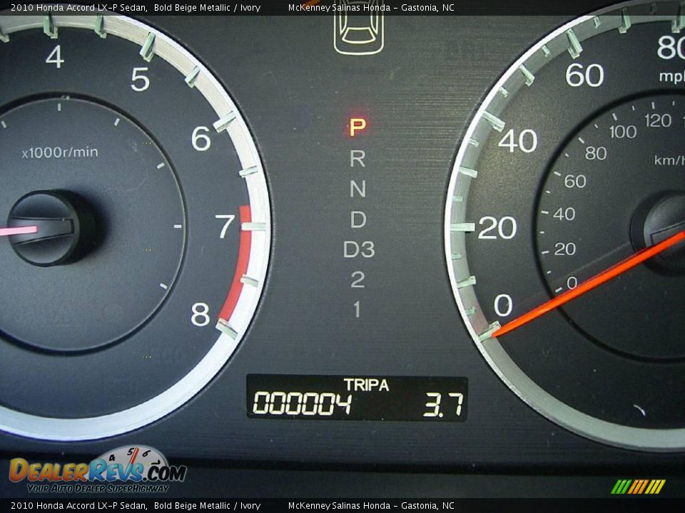 2010 Honda Accord LX-P Sedan Bold Beige Metallic / Ivory Photo #25