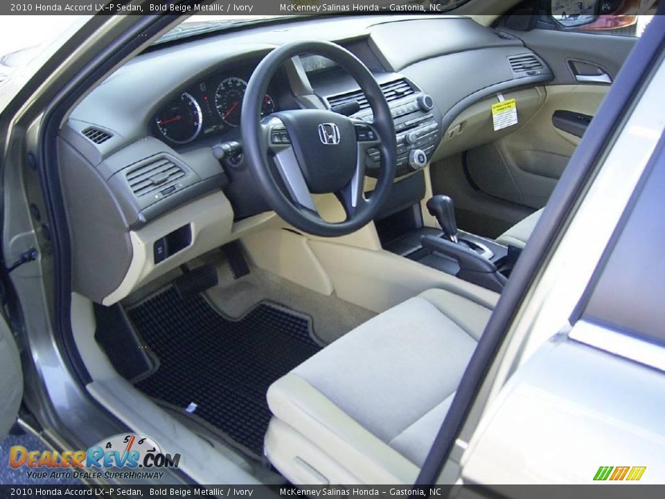 2010 Honda Accord LX-P Sedan Bold Beige Metallic / Ivory Photo #26