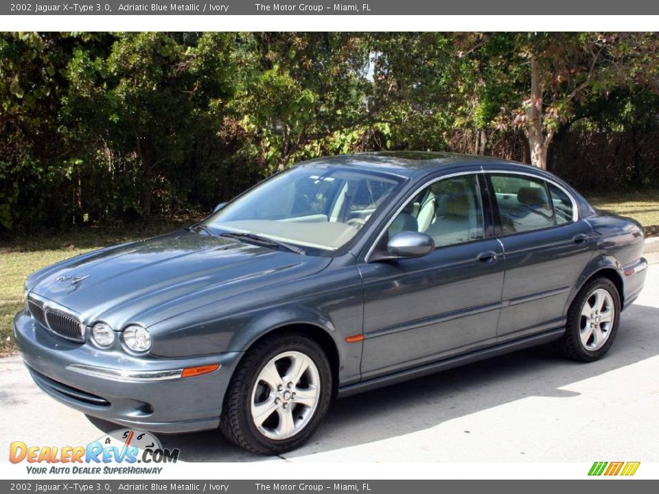 2002 Jaguar X-Type 3.0 Adriatic Blue Metallic / Ivory Photo #1