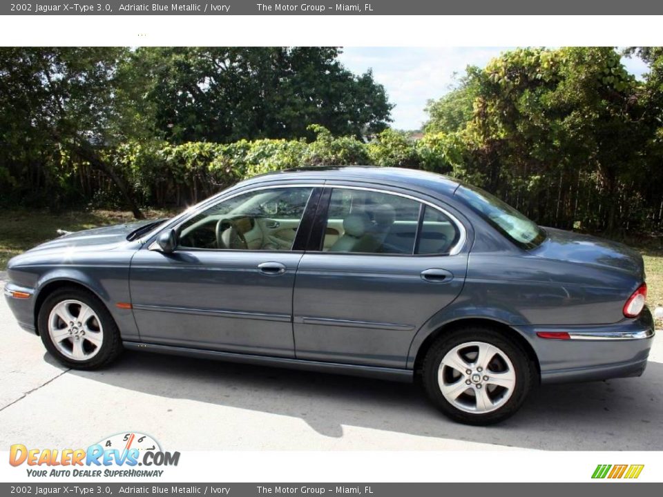 2002 Jaguar X-Type 3.0 Adriatic Blue Metallic / Ivory Photo #3