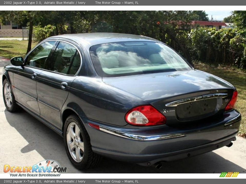 2002 Jaguar X-Type 3.0 Adriatic Blue Metallic / Ivory Photo #4