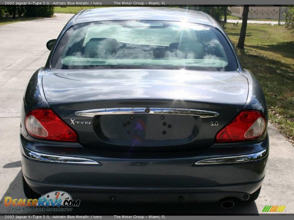 2002 Jaguar X-Type 3.0 Adriatic Blue Metallic / Ivory Photo #5