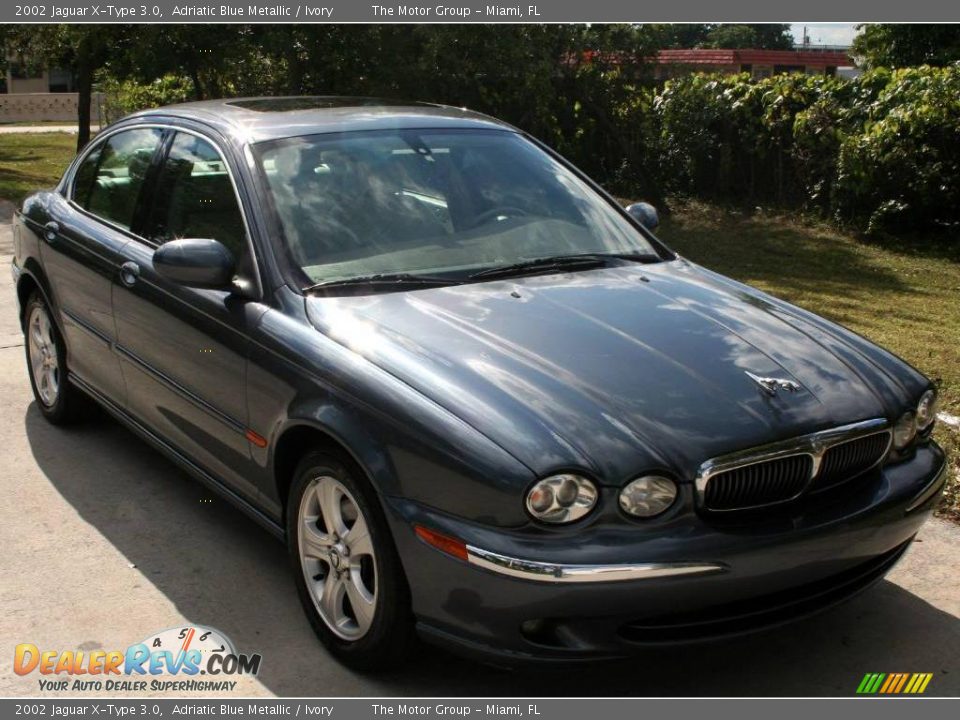 2002 Jaguar X-Type 3.0 Adriatic Blue Metallic / Ivory Photo #9