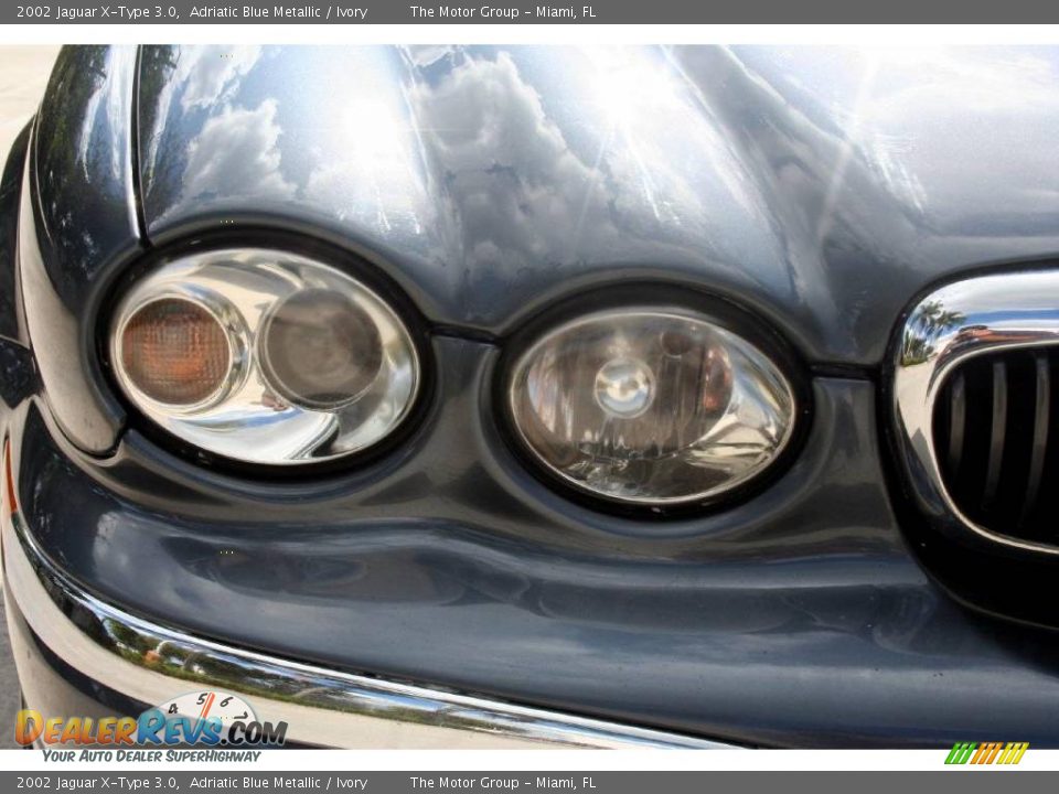 2002 Jaguar X-Type 3.0 Adriatic Blue Metallic / Ivory Photo #11