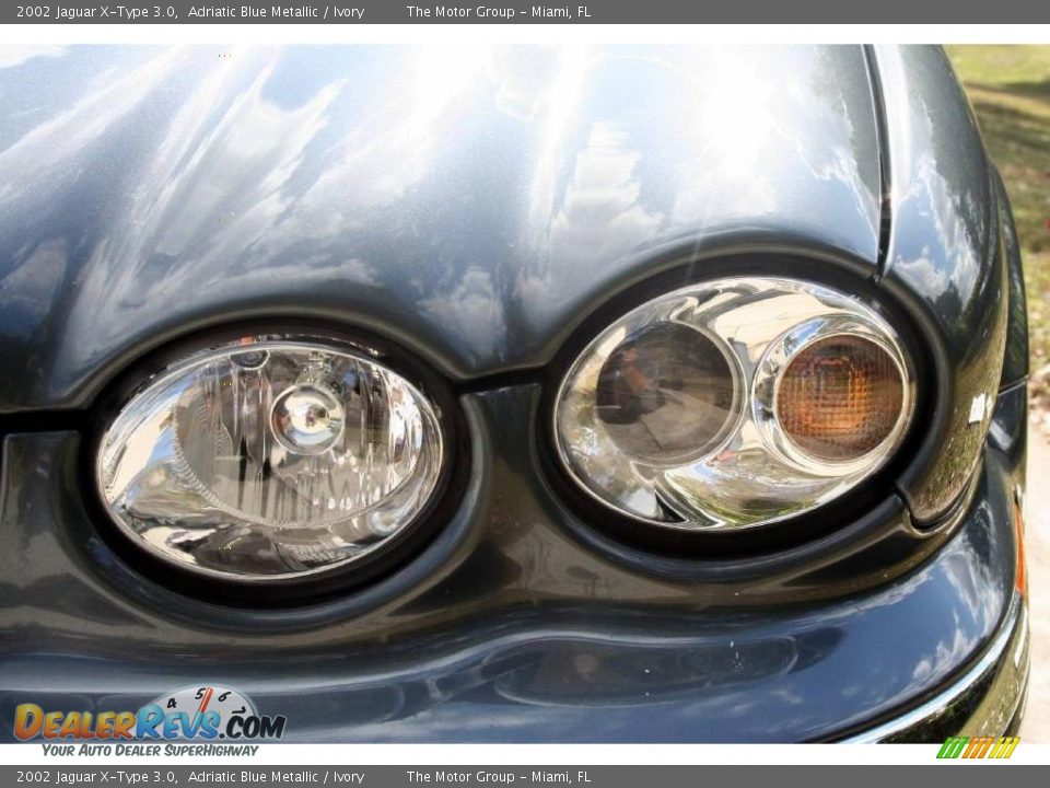 2002 Jaguar X-Type 3.0 Adriatic Blue Metallic / Ivory Photo #12