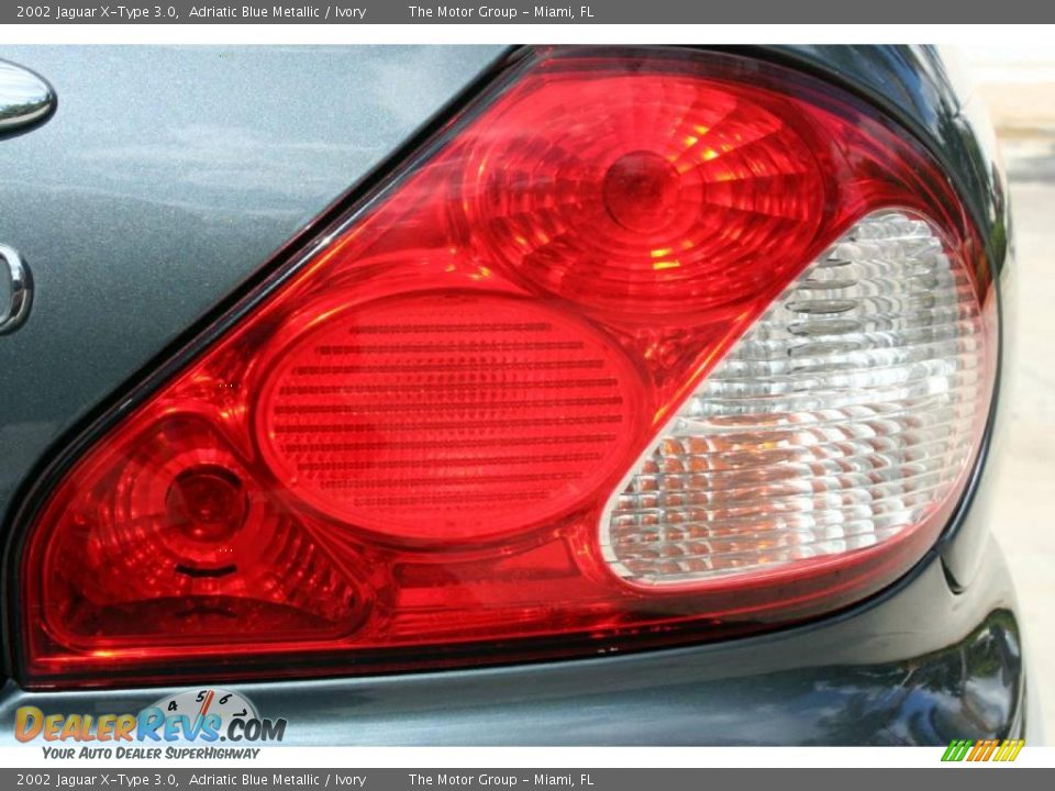 2002 Jaguar X-Type 3.0 Adriatic Blue Metallic / Ivory Photo #14