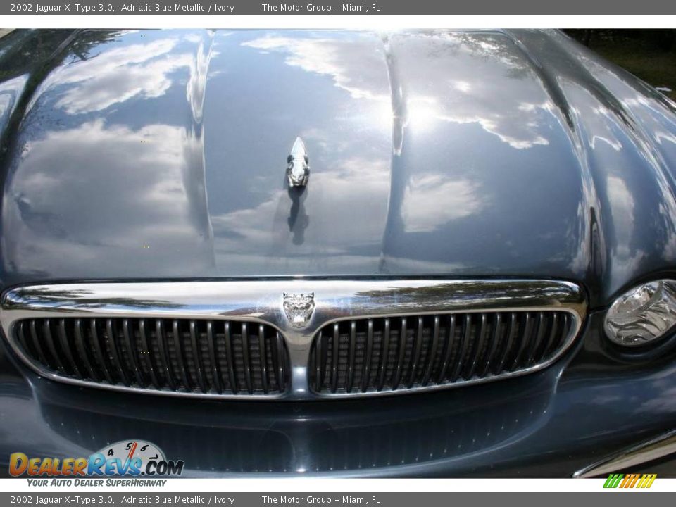 2002 Jaguar X-Type 3.0 Adriatic Blue Metallic / Ivory Photo #17