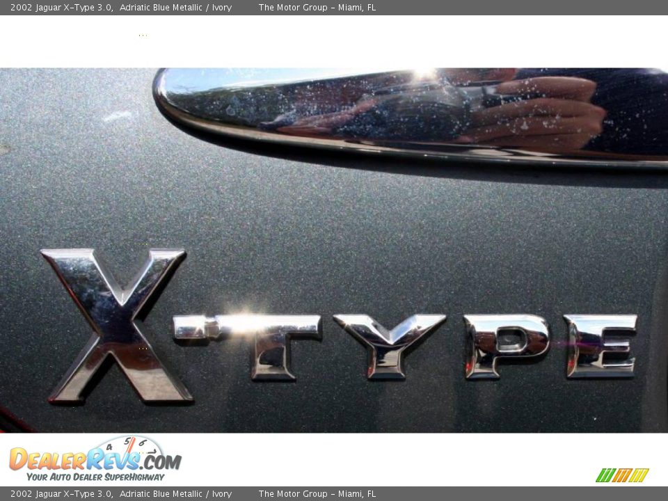 2002 Jaguar X-Type 3.0 Adriatic Blue Metallic / Ivory Photo #20