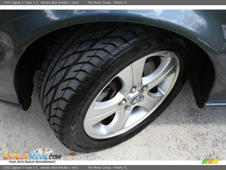 2002 Jaguar X-Type 3.0 Adriatic Blue Metallic / Ivory Photo #21