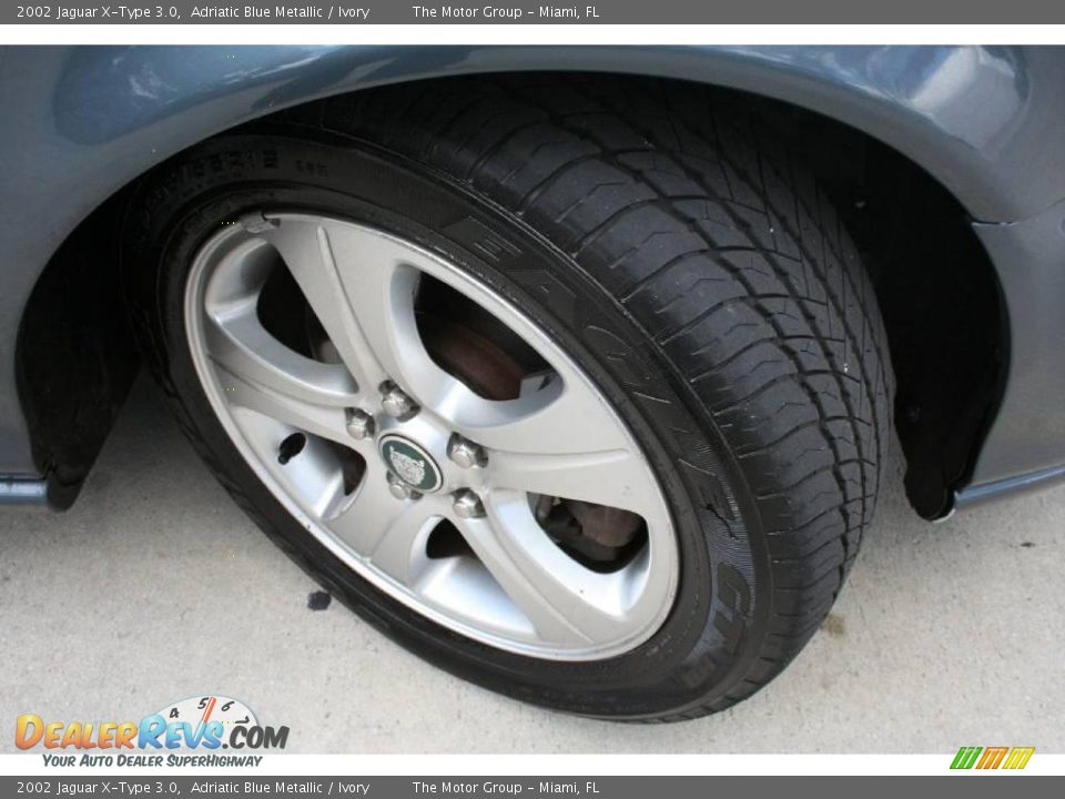 2002 Jaguar X-Type 3.0 Adriatic Blue Metallic / Ivory Photo #22