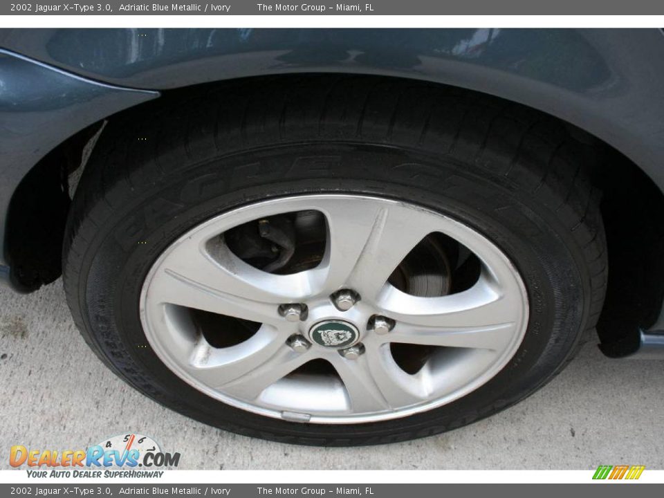 2002 Jaguar X-Type 3.0 Adriatic Blue Metallic / Ivory Photo #23