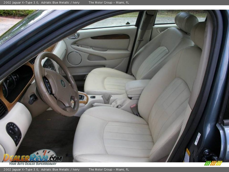 2002 Jaguar X-Type 3.0 Adriatic Blue Metallic / Ivory Photo #29