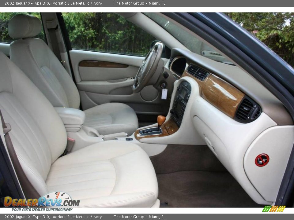 2002 Jaguar X-Type 3.0 Adriatic Blue Metallic / Ivory Photo #30