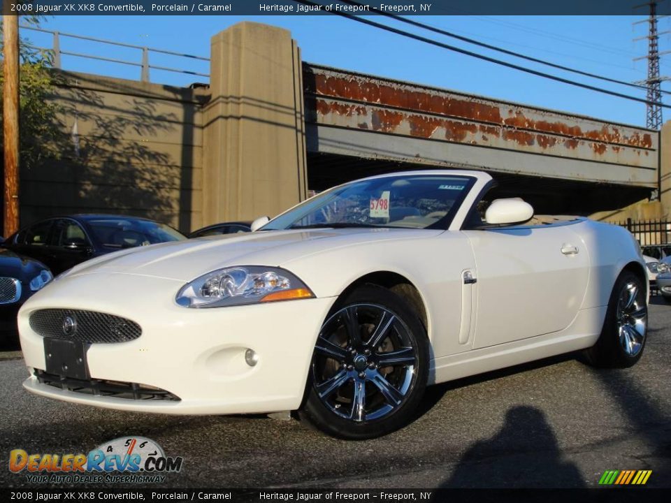 2008 Jaguar XK XK8 Convertible Porcelain / Caramel Photo #1