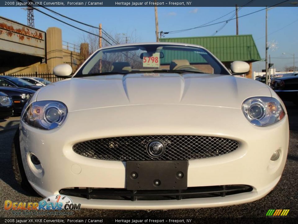 2008 Jaguar XK XK8 Convertible Porcelain / Caramel Photo #2