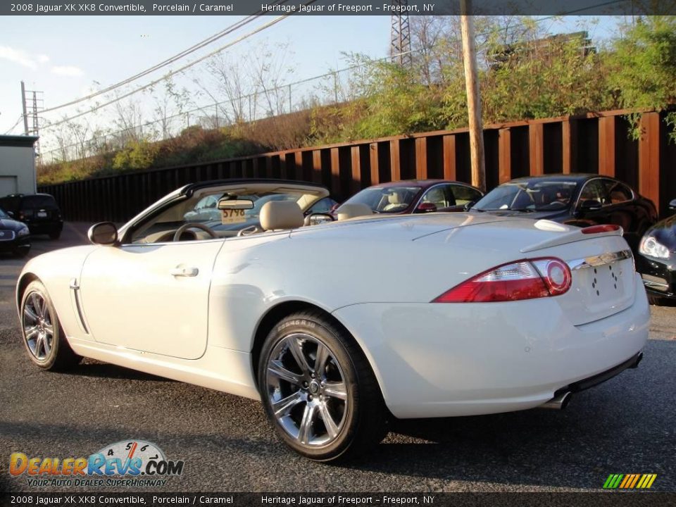 2008 Jaguar XK XK8 Convertible Porcelain / Caramel Photo #5