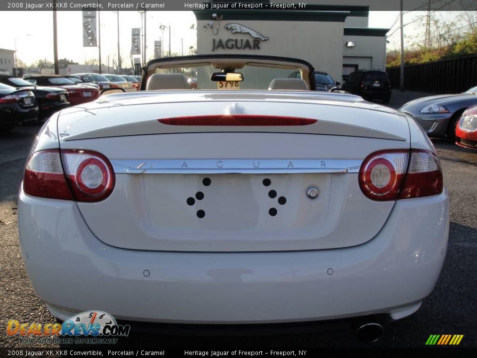 2008 Jaguar XK XK8 Convertible Porcelain / Caramel Photo #6