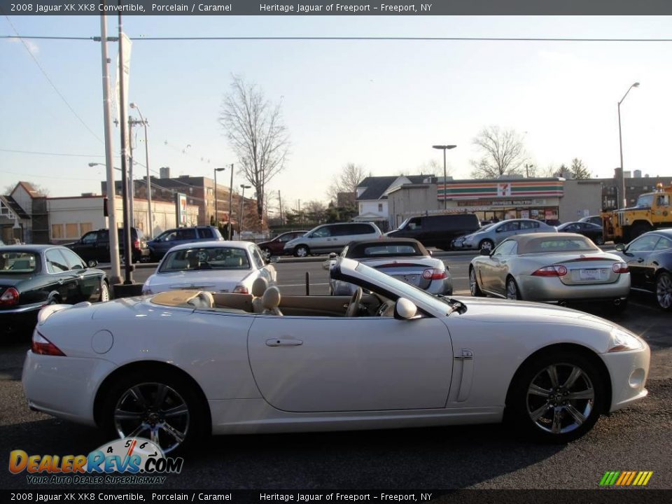 2008 Jaguar XK XK8 Convertible Porcelain / Caramel Photo #9