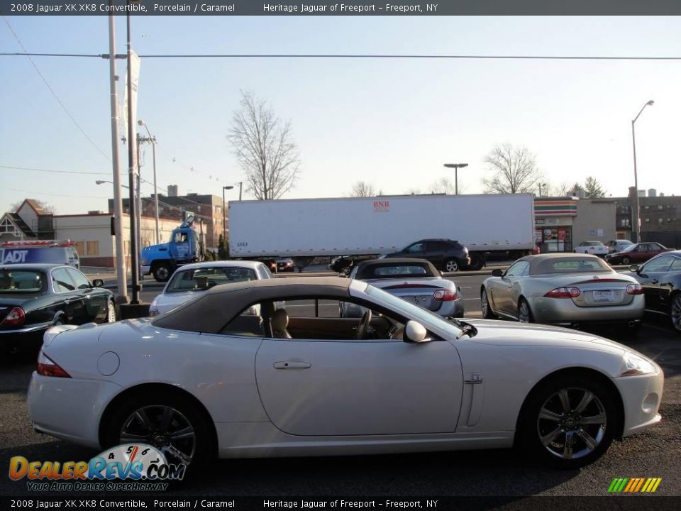 2008 Jaguar XK XK8 Convertible Porcelain / Caramel Photo #10