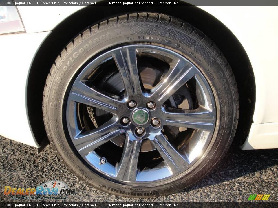2008 Jaguar XK XK8 Convertible Porcelain / Caramel Photo #13