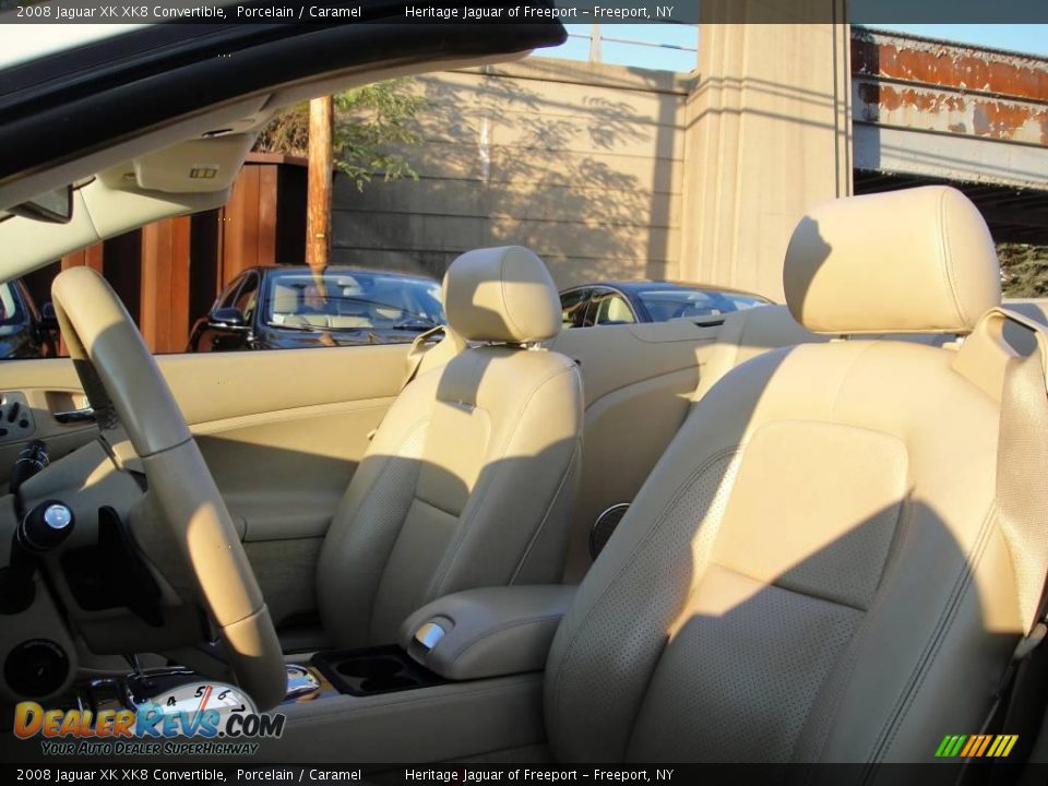 2008 Jaguar XK XK8 Convertible Porcelain / Caramel Photo #15
