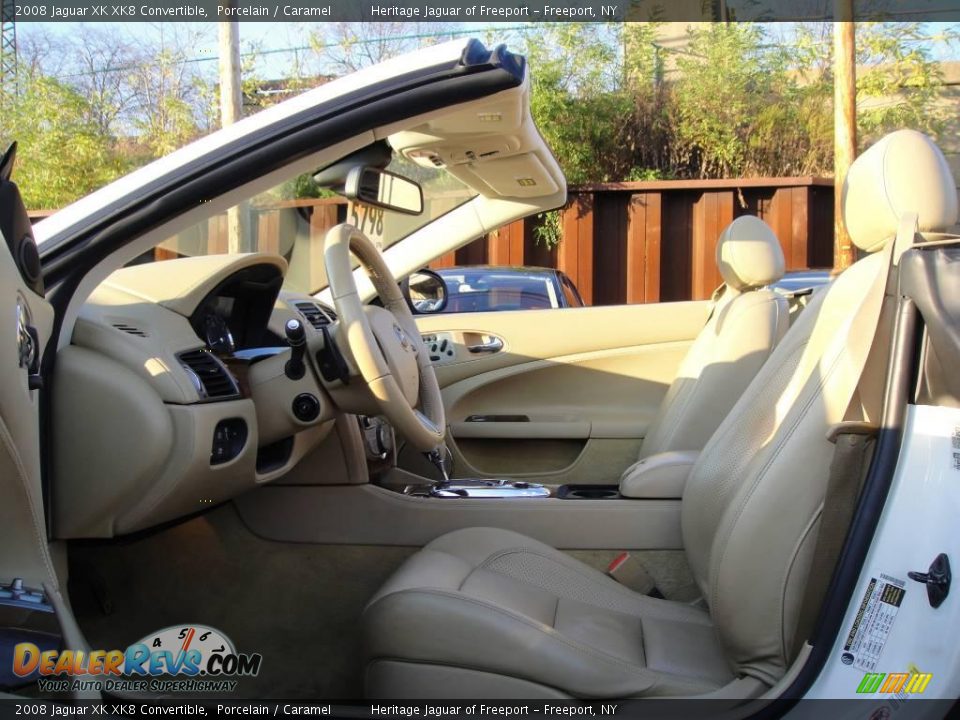 2008 Jaguar XK XK8 Convertible Porcelain / Caramel Photo #16