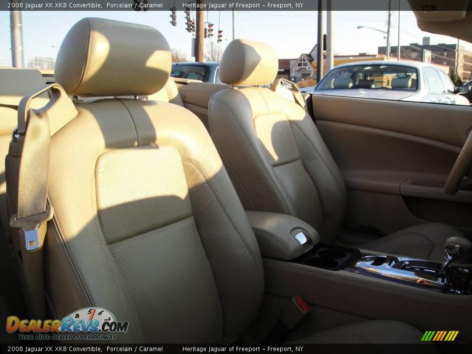 2008 Jaguar XK XK8 Convertible Porcelain / Caramel Photo #21
