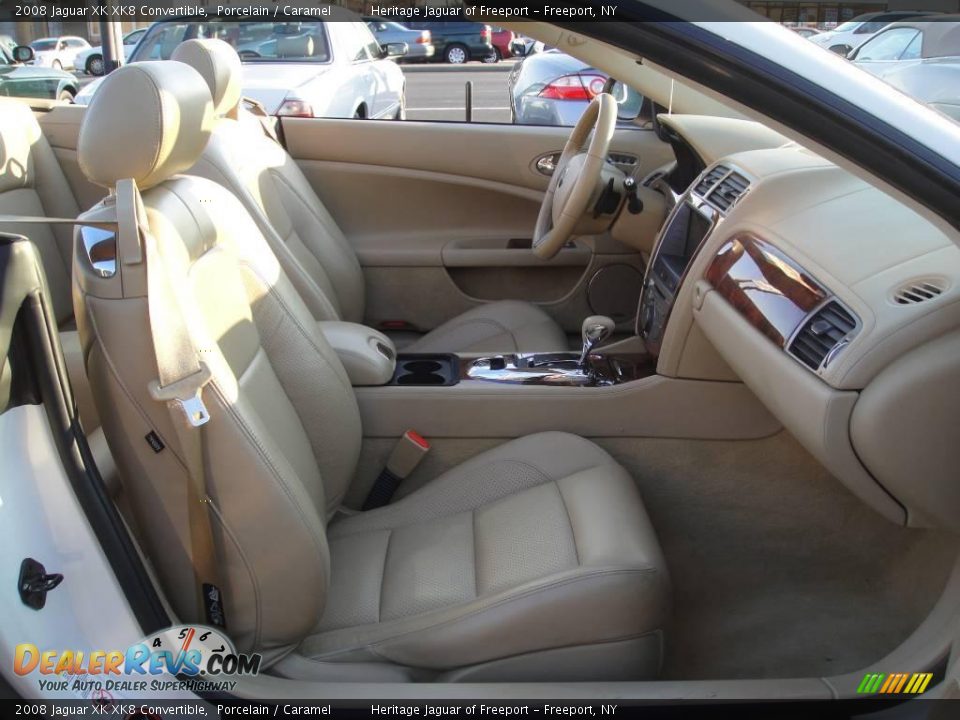 2008 Jaguar XK XK8 Convertible Porcelain / Caramel Photo #22